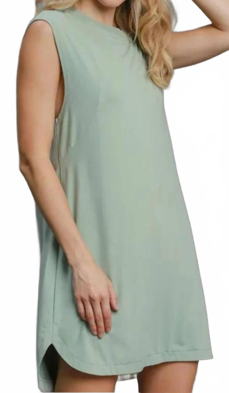NEW UMGEE open road mini dress in dusty mint